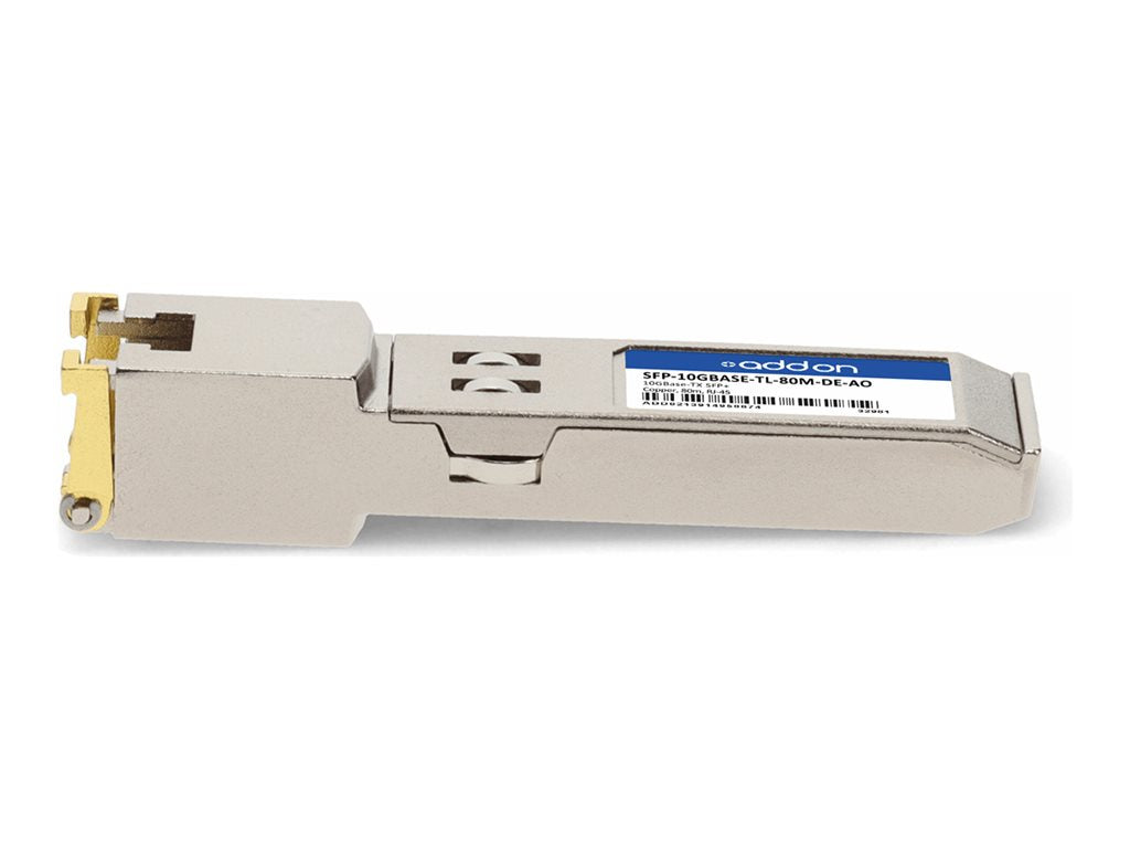 AddOn - SFP+ transceiver module - 10GbE - over copper - 10GBase-T - RJ-45 - up to 262 ft - TAA Compliant SFP-10GBASE-TL-80M-DE-AO