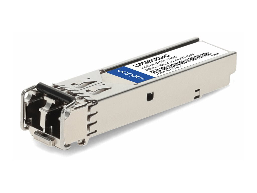 AddOn - SFP+ transceiver module (equivalent to: Intel E10GSFPSRX) - 10GbE - 10GBase-SR - LC multi-mode - up to 984 ft - 850 nm E10GSFPSRX-AO