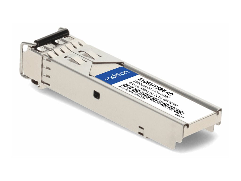 AddOn - SFP+ transceiver module (equivalent to: Intel E10GSFPSRX) - 10GbE - 10GBase-SR - LC multi-mode - up to 984 ft - 850 nm E10GSFPSRX-AO