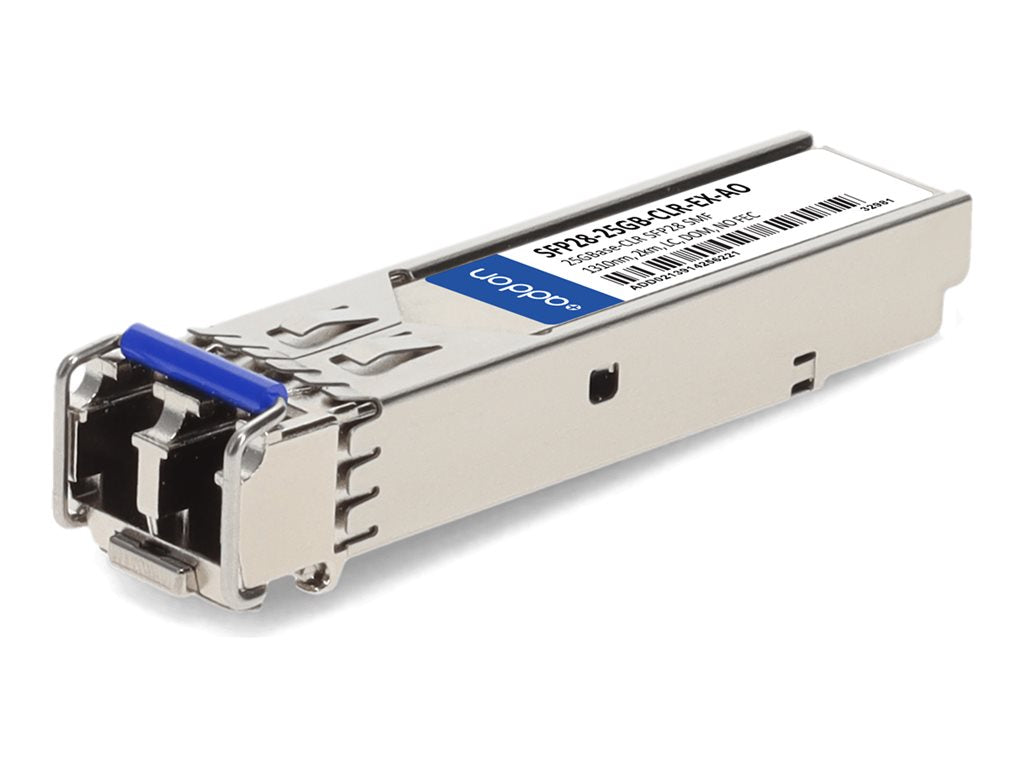 AddOn - SFP28 transceiver module - 25GbE - 25GBase-CLR - LC single-mode - up to 1.2 miles - 1310 nm - TAA Compliant SFP28-25GB-CLR-EX-AO