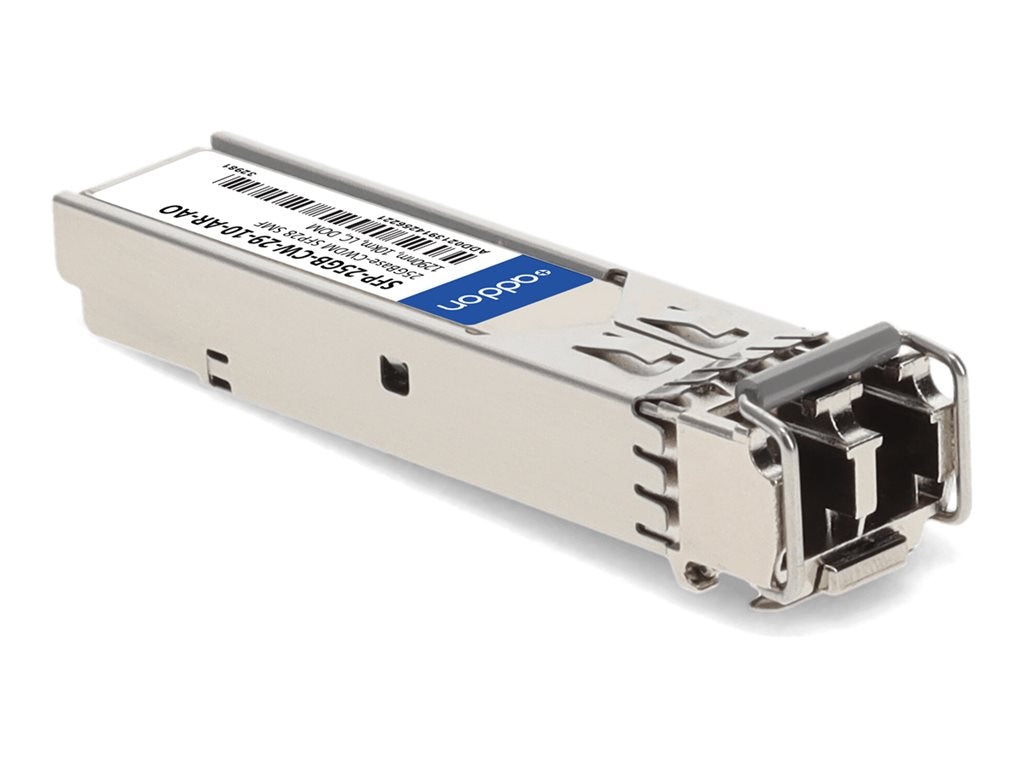 AddOn - SFP28 transceiver module - 25GbE - 25GBase-CWDM - LC single-mode - up to 6.2 miles - 1290 nm - TAA Compliant