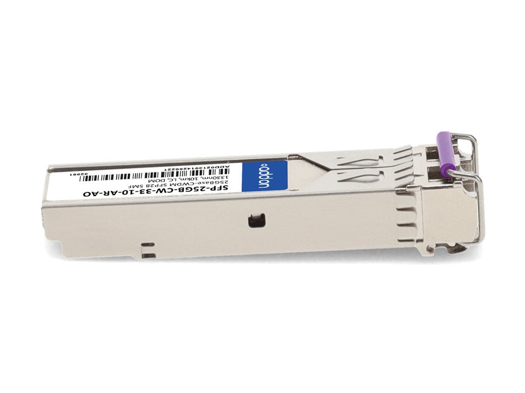AddOn - SFP28 transceiver module - 25GbE - 25GBase-CWDM - LC single-mode - up to 6.2 miles - 1330 nm - TAA Compliant -