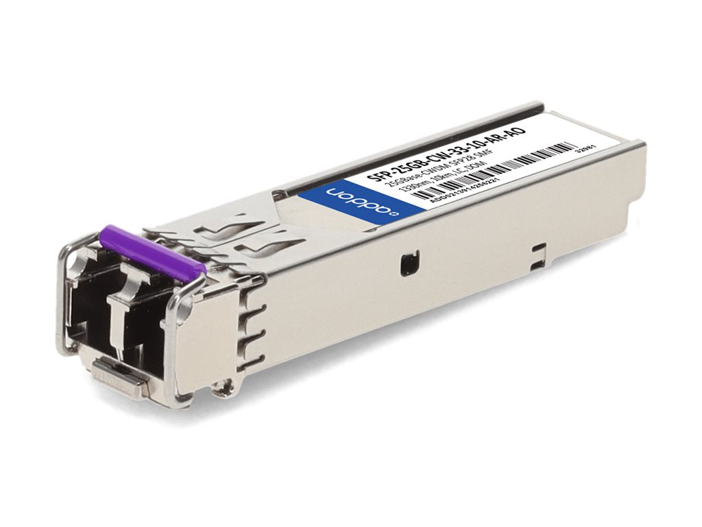 AddOn - SFP28 transceiver module - 25GbE - 25GBase-CWDM - LC single-mode - up to 6.2 miles - 1330 nm - TAA Compliant -