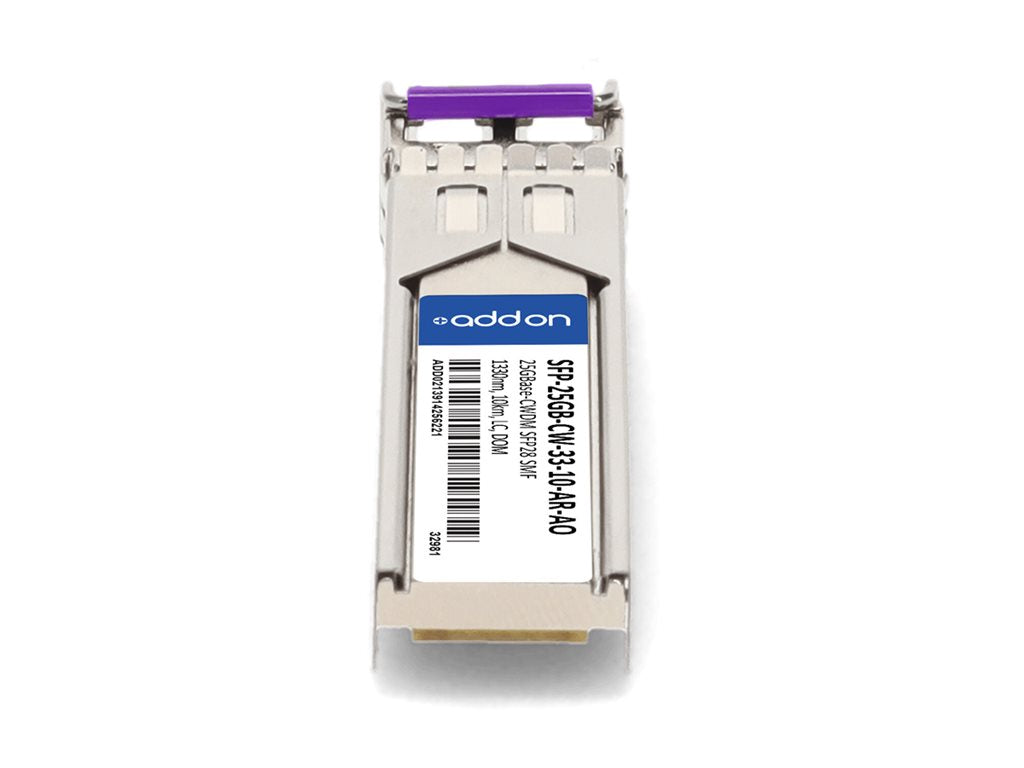 AddOn - SFP28 transceiver module - 25GbE - 25GBase-CWDM - LC single-mode - up to 6.2 miles - 1330 nm - TAA Compliant -