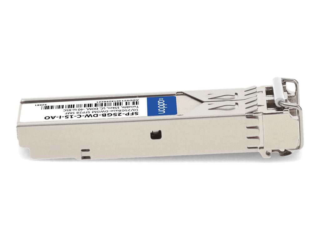 AddOn - SFP28 transceiver module - 25GbE - 25GBase-DWDM - LC single-mode - up to 9.3 miles - TAA Compliant SFP-25GB-DW-C-15-I-AO