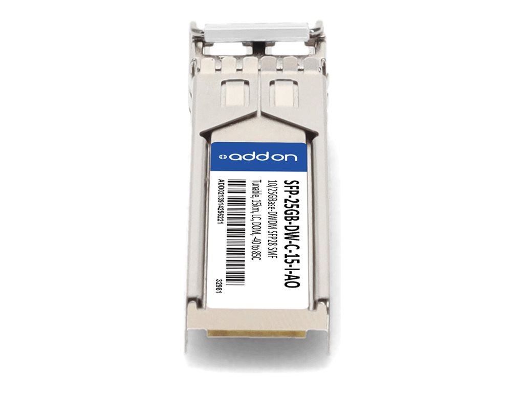 AddOn - SFP28 transceiver module - 25GbE - 25GBase-DWDM - LC single-mode - up to 9.3 miles - TAA Compliant SFP-25GB-DW-C-15-I-AO