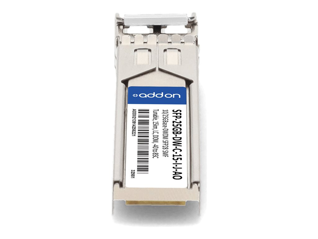 AddOn - SFP28 transceiver module - 25GbE - 25GBase-DWDM - LC single-mode - up to 9.3 miles - TAA Compliant SFP-25GB-DW-C-15-I-J-AO