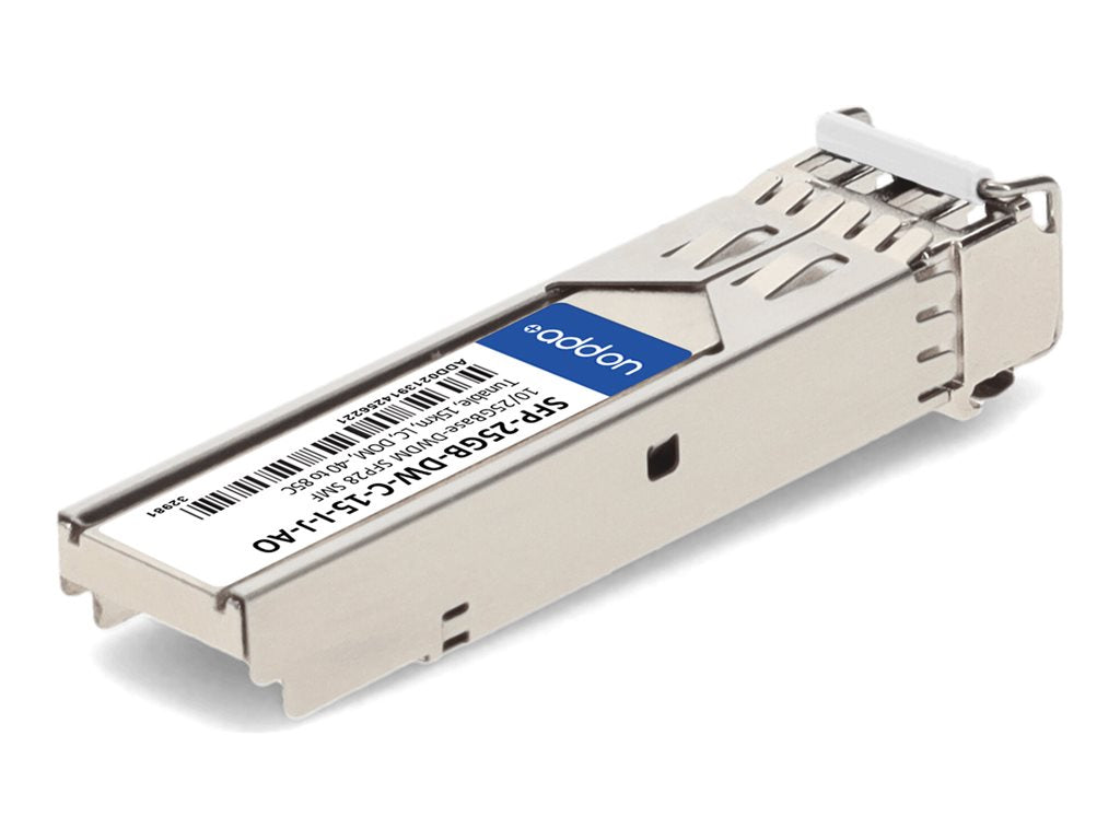 AddOn - SFP28 transceiver module - 25GbE - 25GBase-DWDM - LC single-mode - up to 9.3 miles - TAA Compliant SFP-25GB-DW-C-15-I-J-AO