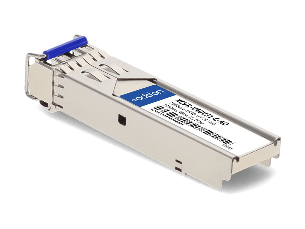 AddOn - SFP28 transceiver module - 25GbE - 25GBase-ER - LC single-mode - up to 24.9 miles - 1310 nm - TAA Compliant