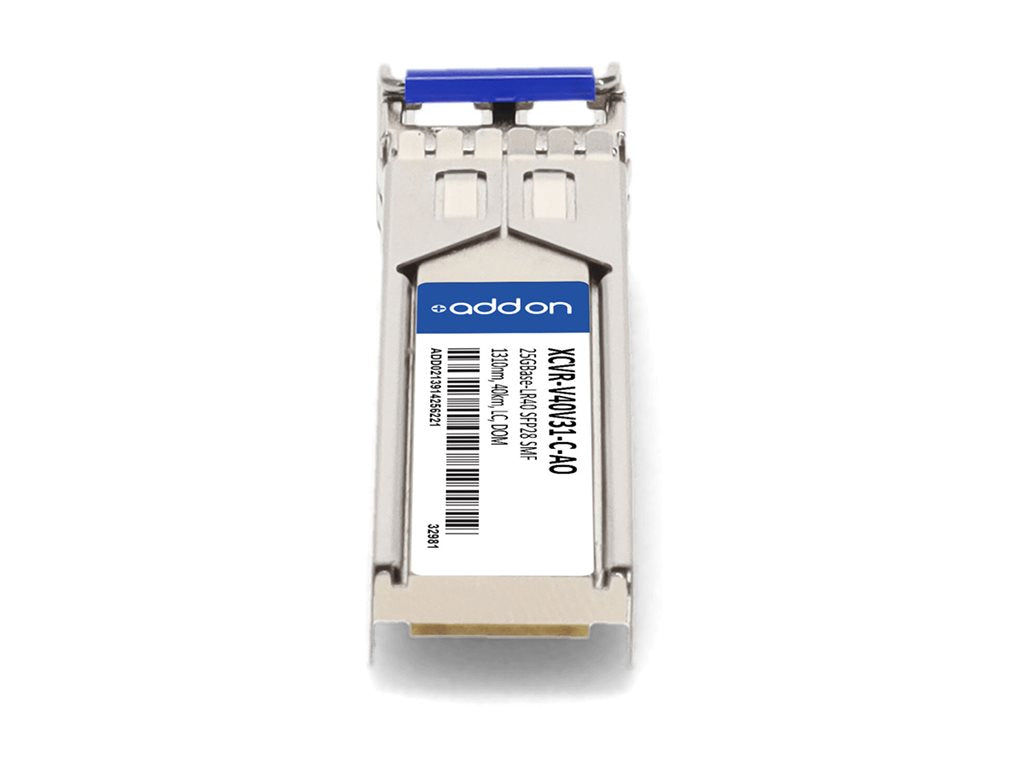 AddOn - SFP28 transceiver module - 25GbE - 25GBase-ER - LC single-mode - up to 24.9 miles - 1310 nm - TAA Compliant