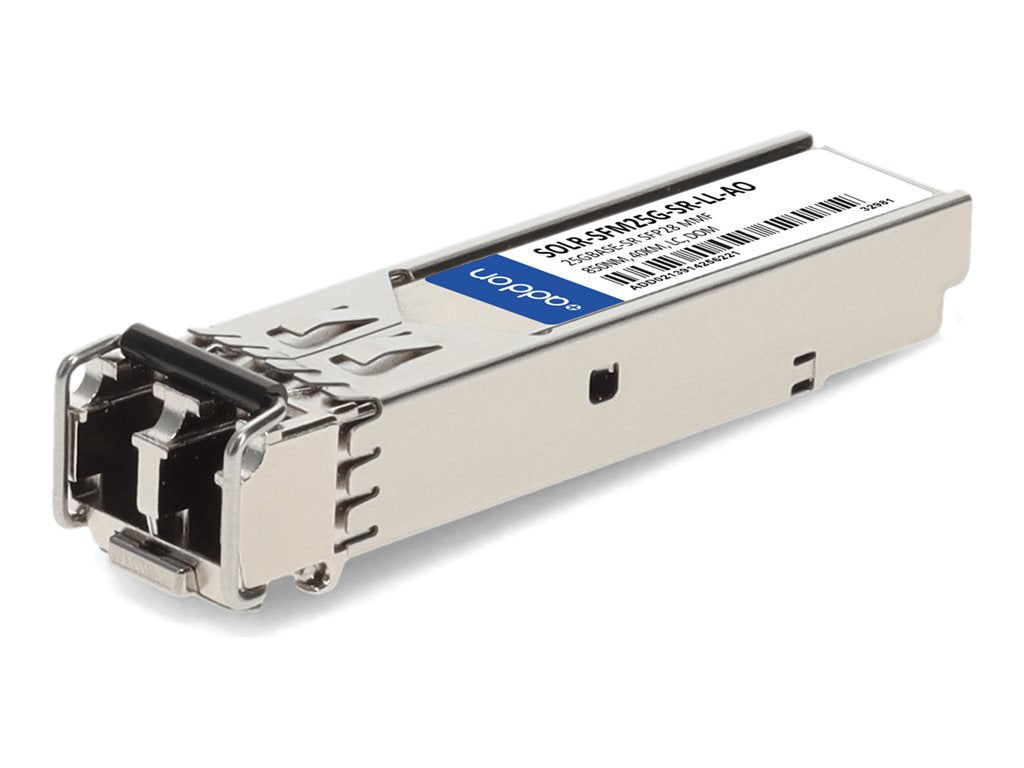 AddOn - SFP28 transceiver module (equivalent to: Solarflare SOLR-SFM25G-SR-LL) - 25GbE - 25GBase-SR - LC multi-mode - up to 131 SOLR-SFM25G-SR-LL-AO