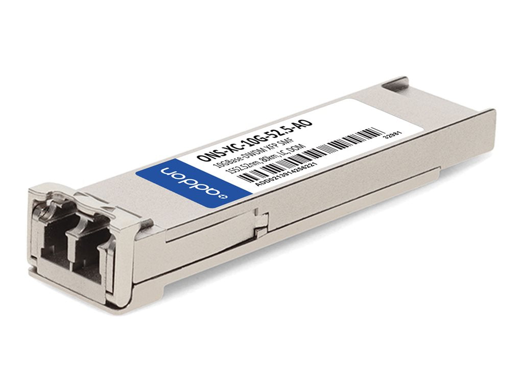 AddOn - XFP transceiver module (equivalent to: Cisco ONS-XC-10G-52.5) - 10GbE - 10GBase-DWDM - LC single-mode - up to