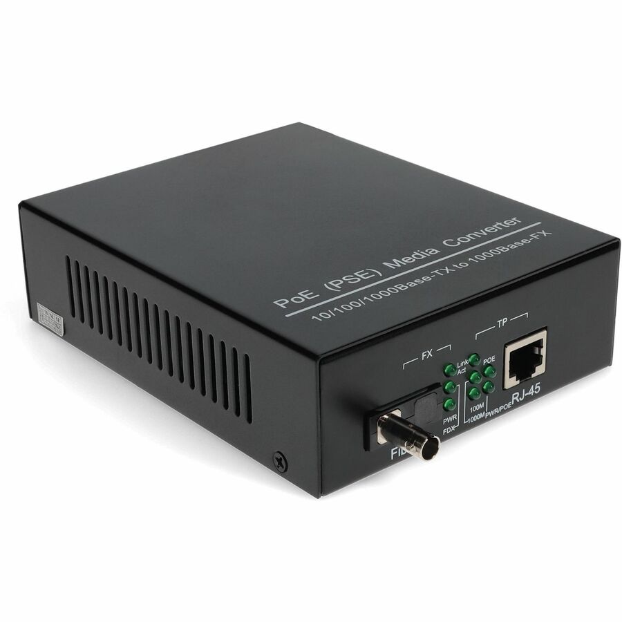 Addon 10/100/1000Base-Tx(Rj-45) To 1000Base-Bxd(St) Bidi Smf 1550Nm/1310Nm 20Km Poe Media Converter