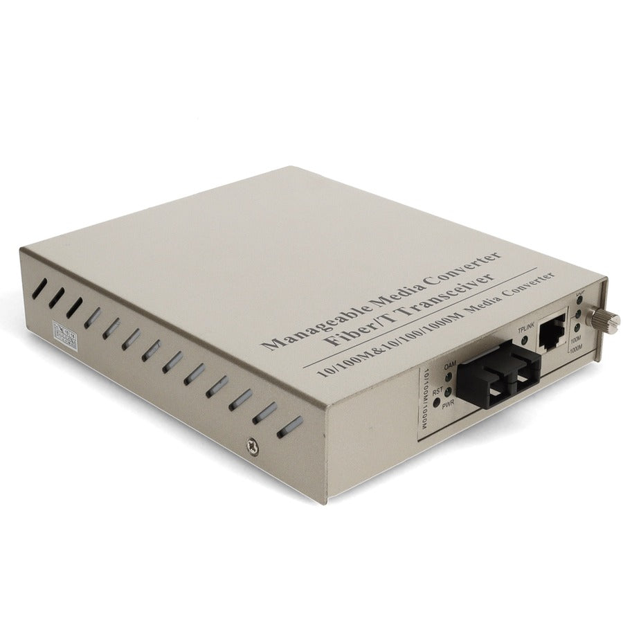 Addon 10/100/1000Base-Tx(Rj-45) To 1000Base-Lx(Sc) Smf 1310Nm 20Km Managed Media Converter