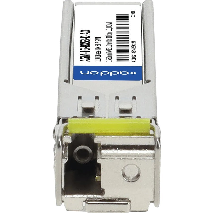 Addon Netgear Agm-1G-Bx53-D Compatible Taa Compliant 1000Base-Bx Sfp Transceiver (Smf, 1550Nmtx/1310Nmrx, 10Km, Lc, Dom)