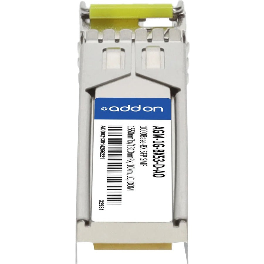 Addon Netgear Agm-1G-Bx53-D Compatible Taa Compliant 1000Base-Bx Sfp Transceiver (Smf, 1550Nmtx/1310Nmrx, 10Km, Lc, Dom)