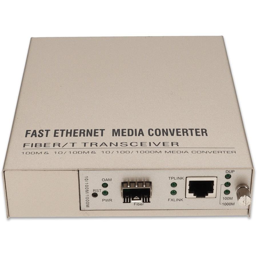 Addon Networks Add-Mgmc-Sfp Network Media Converter 1000 Mbit/S White