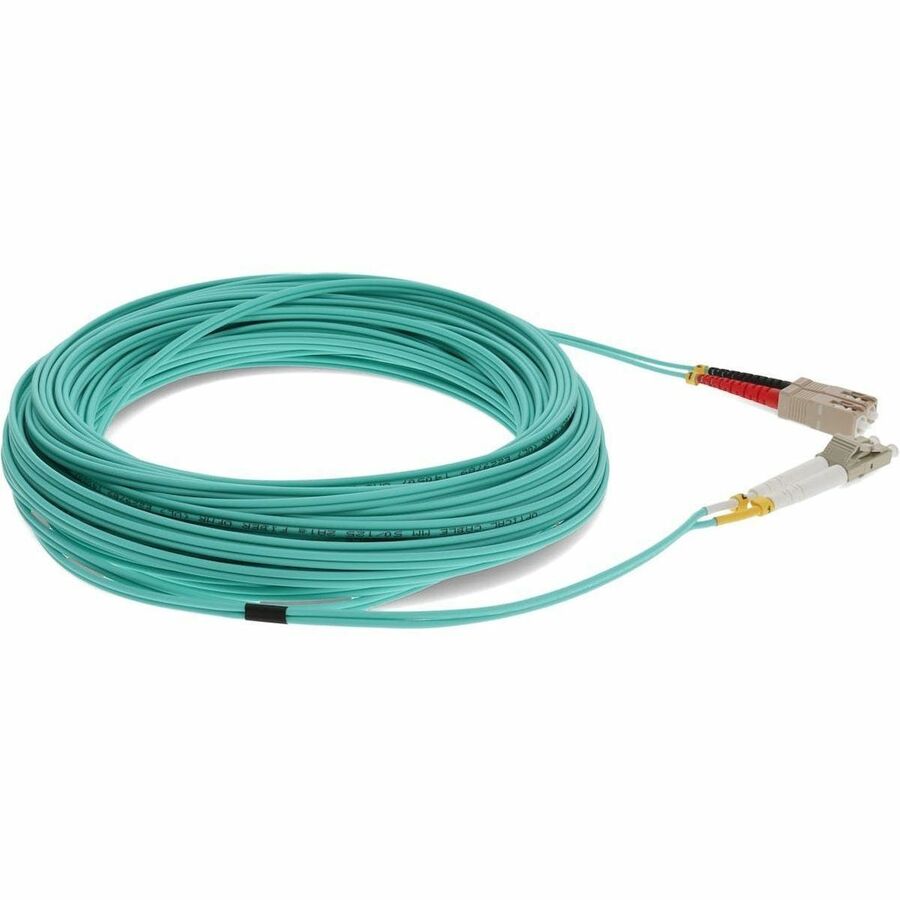 Addon Networks Add-Sc-Lc-17M5Om4 Fibre Optic Cable 17 M Ofnr Om4 Aqua Colour