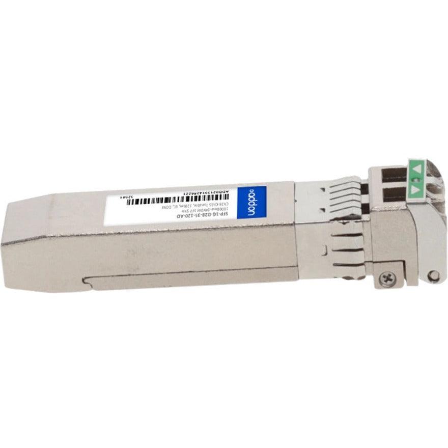 Addon Networks Msa And Taa Compliant 1000Base-Dwdm Sfp Transceiver (Smf, Ch28-Ch35 Tunable, 120Km, Lc, Dom)