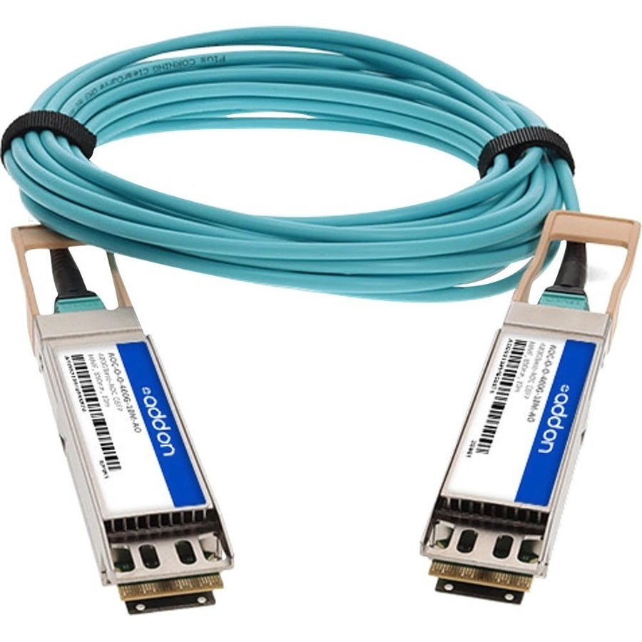 Addon Networks Osfp-400Gb-10M-Ao Infiniband Cable Aqua Colour