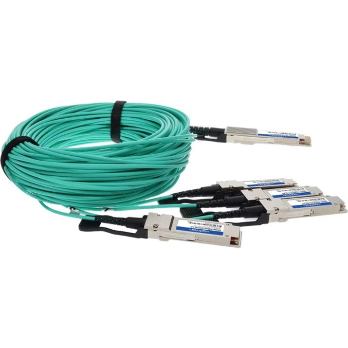 Addon Networks Q400G-4Q56G-Aoc5M-Ao Infiniband Cable 5 M Qsfp-Dd 4X Qsfp56 Turquoise