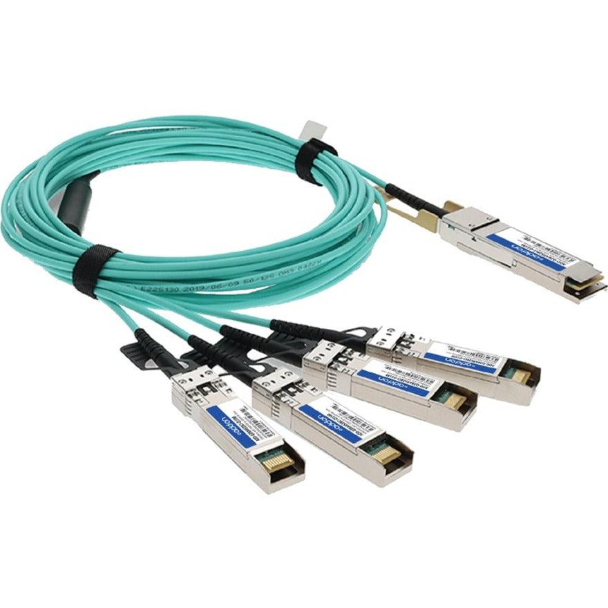 Addon Networks Qsfp-4Sfp25G-Aoc15M-Ao Infiniband Cable 15 M Qsfp28 4X Sfp28 Turquoise