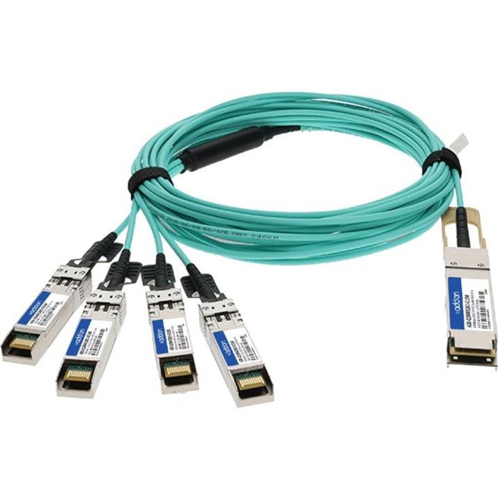 Addon Networks Qsfp-4Sfp25G-Aoc15M-Ao Infiniband Cable 15 M Qsfp28 4X Sfp28 Turquoise