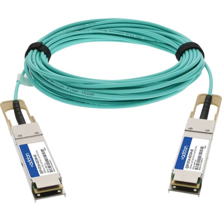 Addon Networks Qsfp-Otu4-Aoc5M-Ao Infiniband Cable 5 M Qsfp28 Turquoise