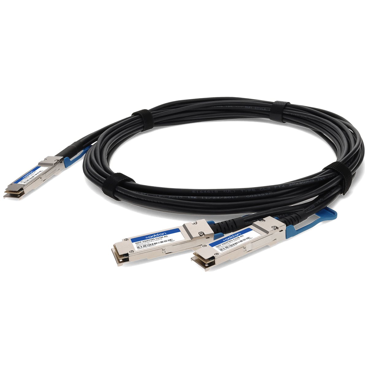 AddOn QSFP28 Network Cable QSFP-2QSFP50G-CU1M-AO