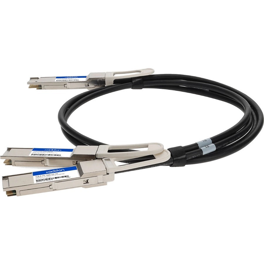 AddOn Twinaxial Network Cable QDD2QSFP56400CU1M-AO