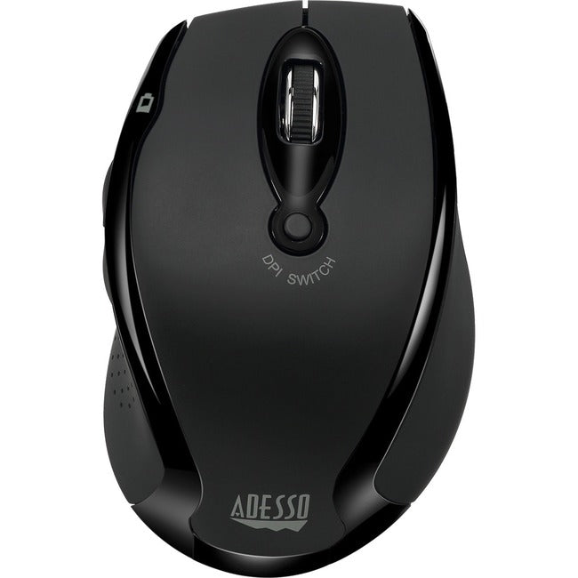 Adesso 2.4Ghz Wireless Ergonomic Optical Mouse,( Black)