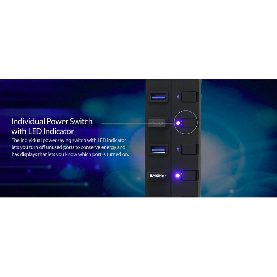 Adesso 7-ports USB 3.0 Hub with 5V2A Power Adaptor AUH-3070P