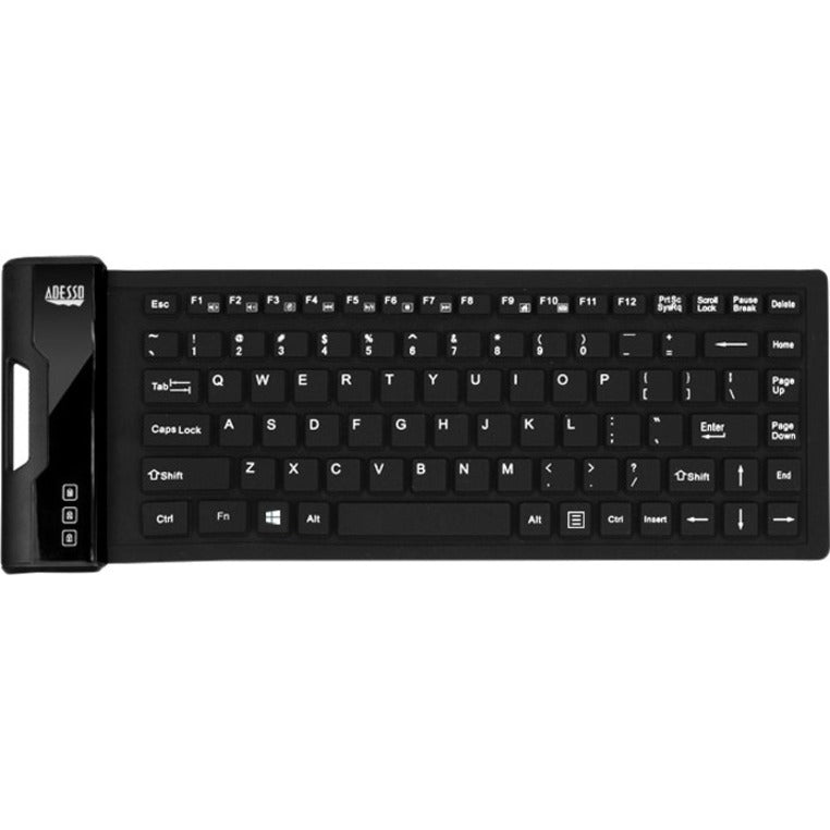Adesso Antimicrobial Waterproof Flex Keyboard (Mini Size)