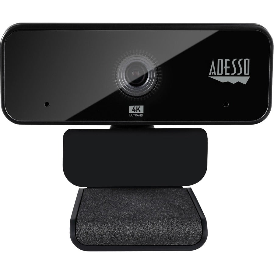 Adesso CyberTrack H6 4K Ultra HD Webcam - 8 Megapixel - 30 fps - USB 2.0 - Fixed Focus - Tripod mount - Privacy shutter