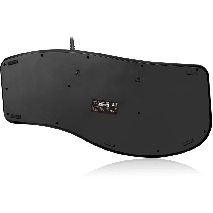 Adesso Desktop Ergonomic Smart Card Reader Keyboard (TAA Compliant)