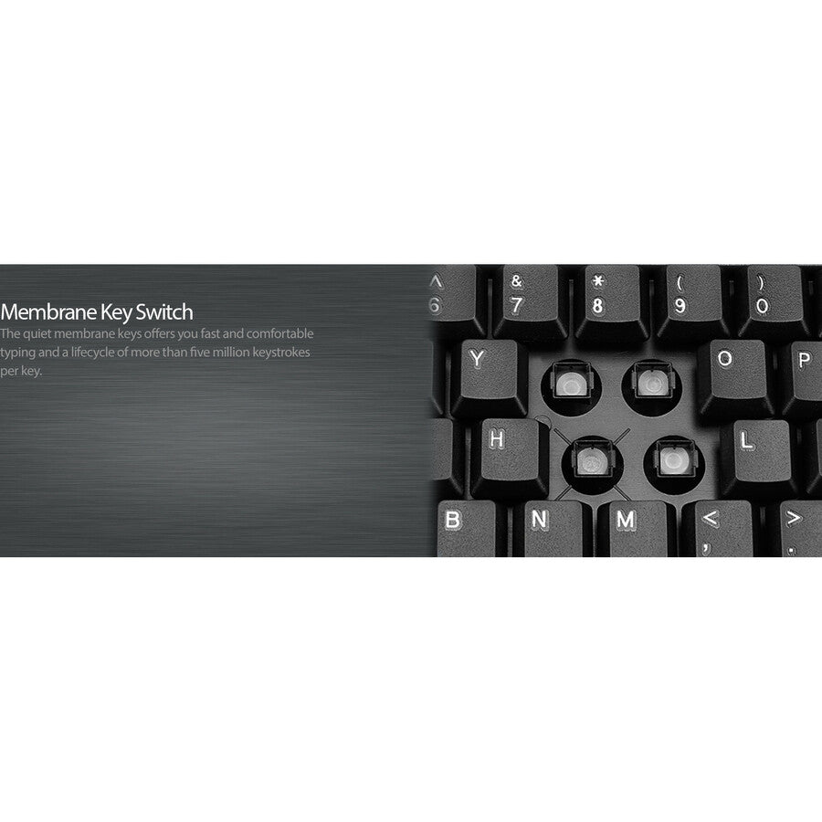 Adesso EasyTouch Rackmount Touchpad Keyboard AKB-425UB