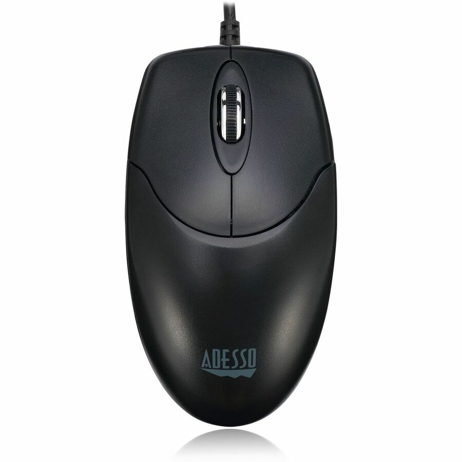 Adesso - Full-size Mouse - Optical - Cable - Black - USB Type C - 1200 dpi - Scroll Wheel