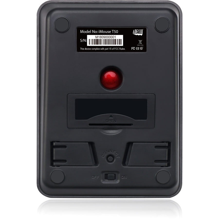 Adesso Imouse T50 - Wireless Programmable Ergonomic Trackball Mouse