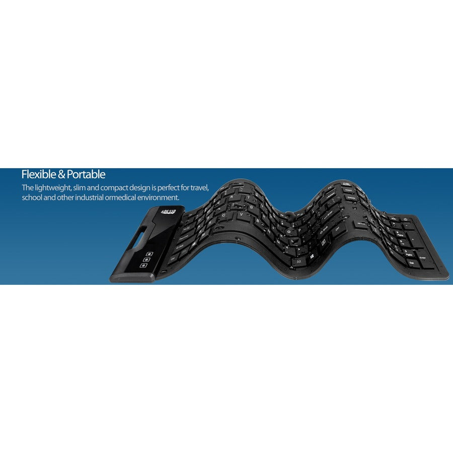 Adesso Slimtouch 232 Antimicrobial Waterproof Flex Keyboard (Full Size)