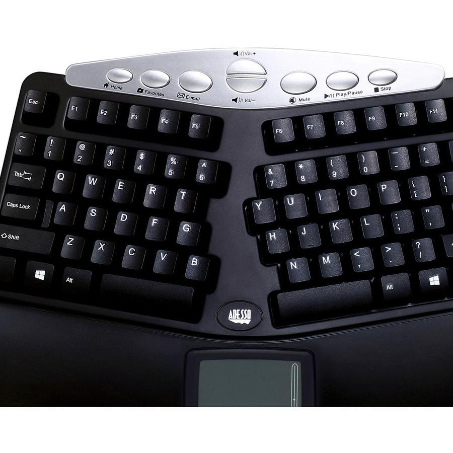 Adesso Tru-Form Pck-308Ub Pro Contoured Ergonomic Keyboard