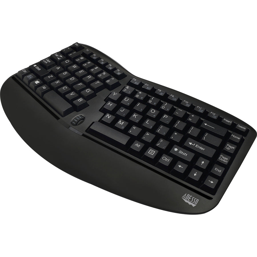 Adesso Tru-Form Wireless Ergo Mini Keyboard & Mouse WKB-1150CB