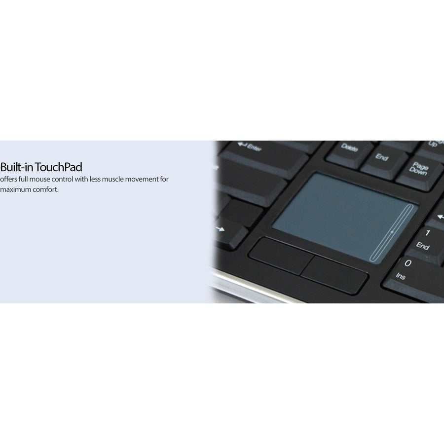 Adesso Wireless Desktop Touchpad Keyboard WKB-4400UB