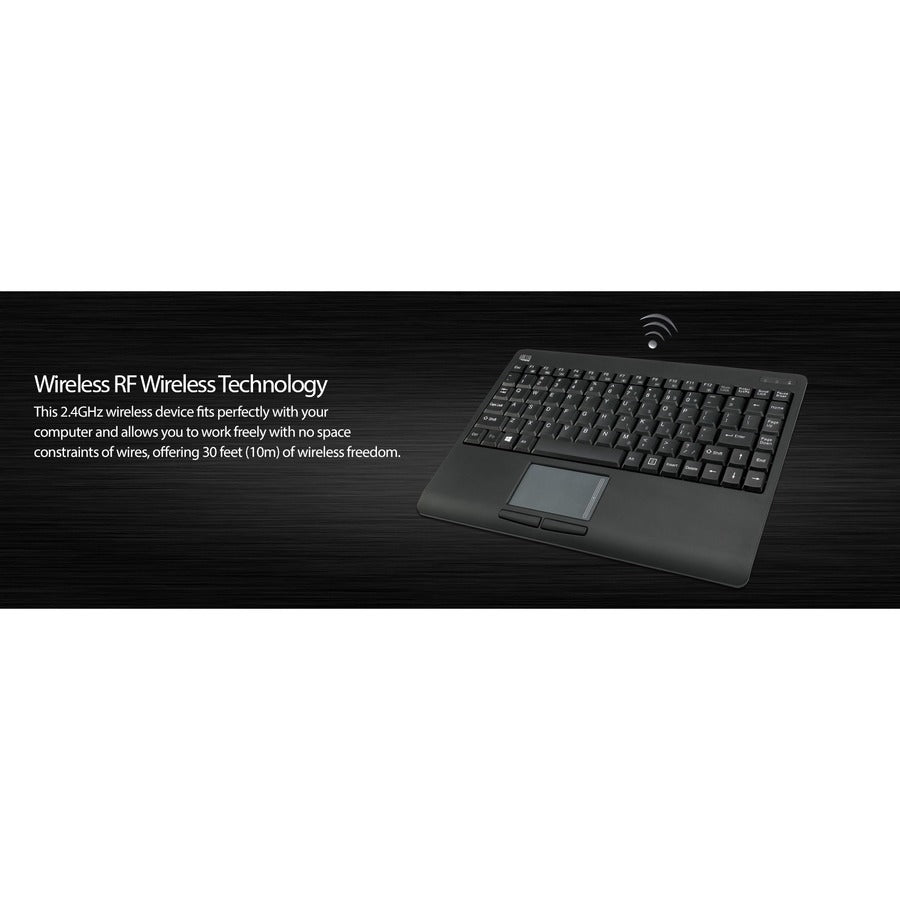 Adesso Wireless Mini Touchpad Keyboard
