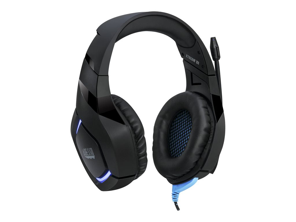 Adesso Xtream G1 - Headset - full size - wired - USB, 3.5 mm jack XTREAMG1