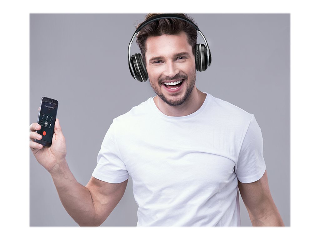 Adesso Xtream P500 - Headset - full size - Bluetooth - wireless, wired - 3.5 mm jack XTREAMP500