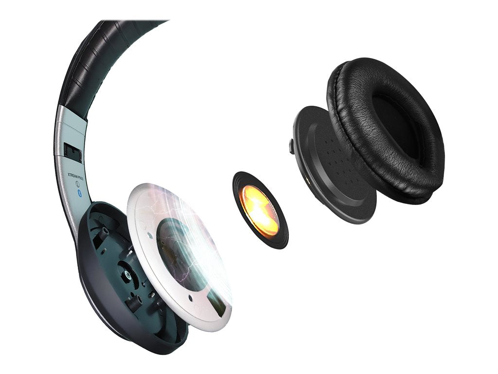 Adesso Xtream P500 - Headset - full size - Bluetooth - wireless, wired - 3.5 mm jack XTREAMP500