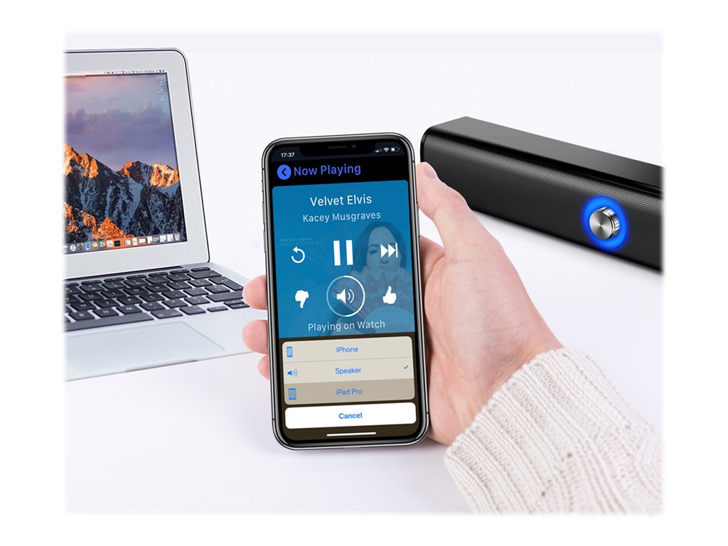 Adesso Xtream S6 - Sound bar - wireless - Bluetooth - 20 Watt XTREAMS6