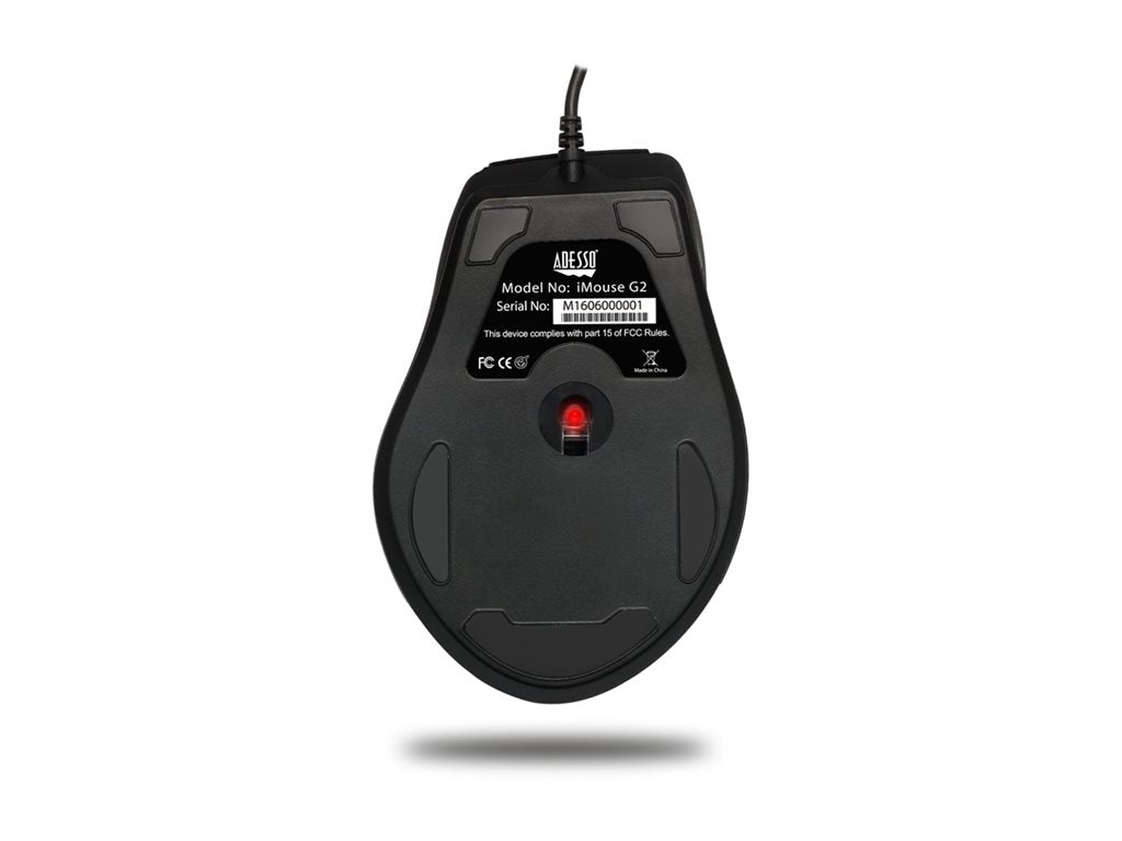 Adesso iMouse G2 - Mouse - ergonomic - right-handed - optical - 6 buttons - wired - USB IMOUSEG2