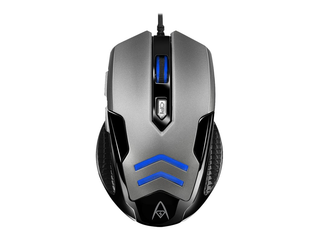 Adesso iMouse X1 - Mouse - ergonomic - right and left-handed - optical - 6 buttons - wired - USB IMOUSEX1