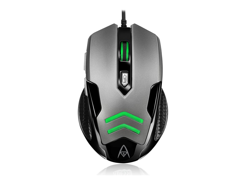 Adesso iMouse X1 - Mouse - ergonomic - right and left-handed - optical - 6 buttons - wired - USB IMOUSEX1